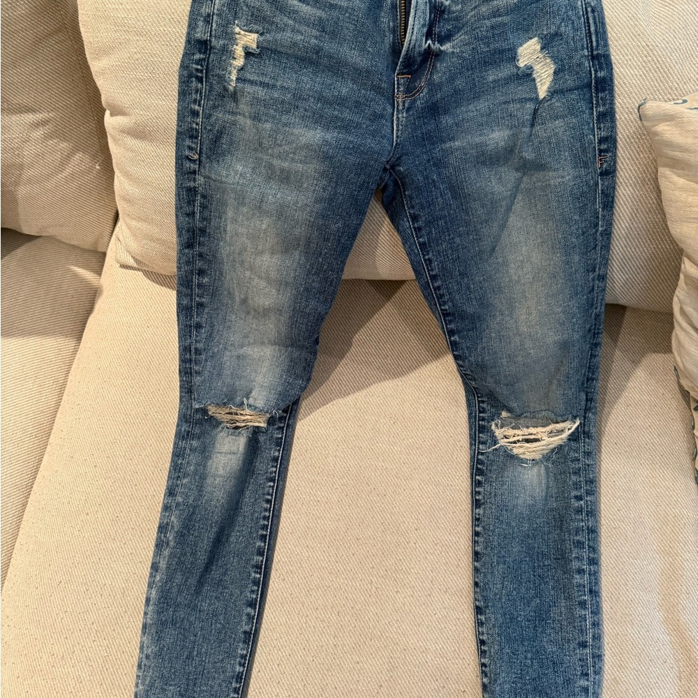 Distressed Blue Women's Jeans